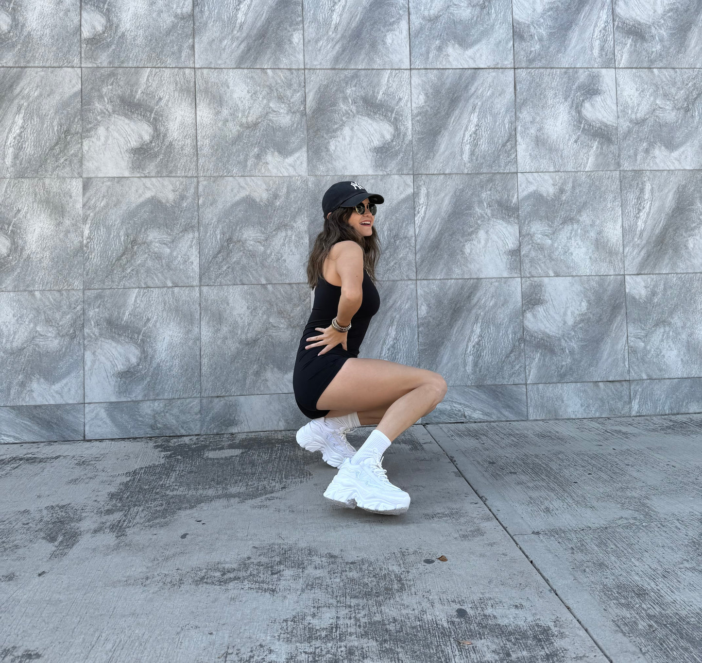 Tenis Chunky con brillos