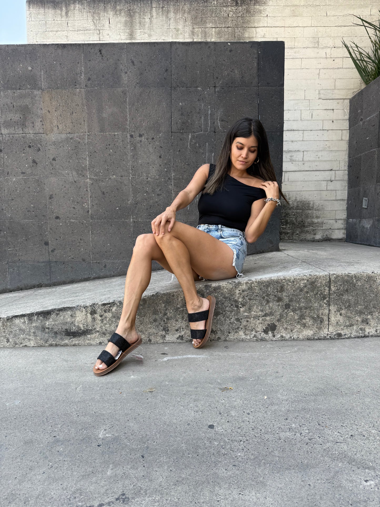 Sandalias Glow Negro