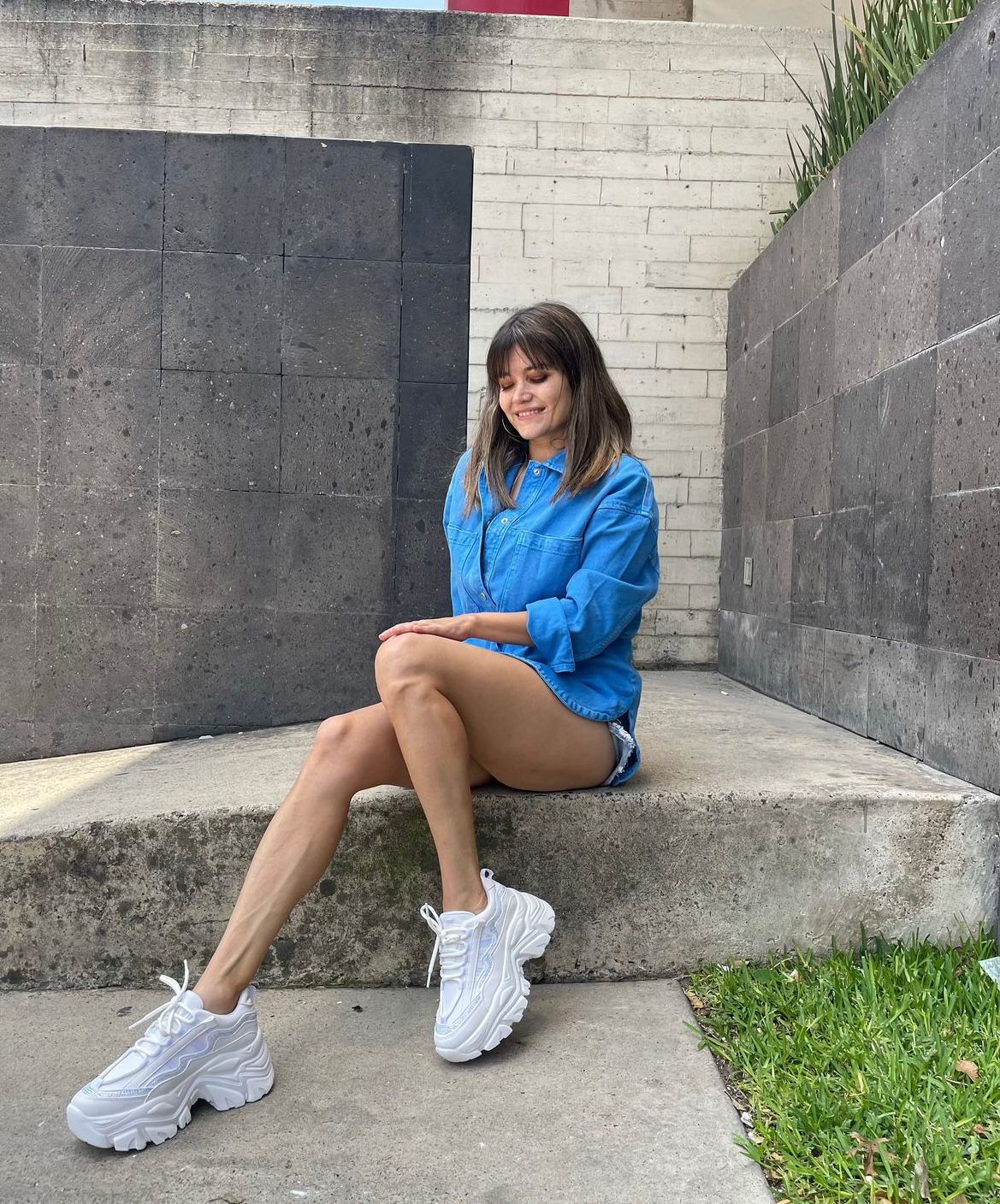 Tenis Chunky con brillos