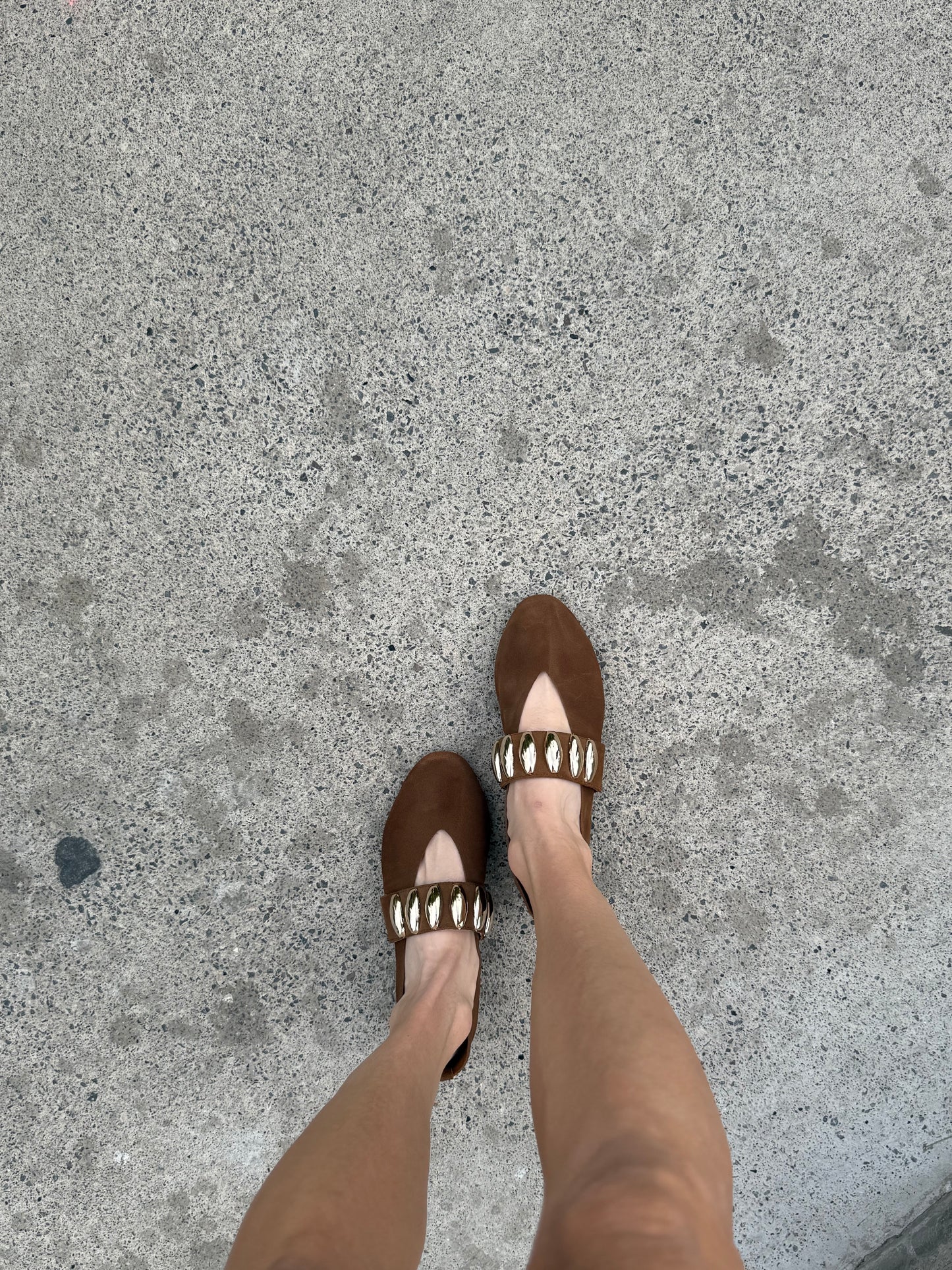 Flats Carolina camel (piel)