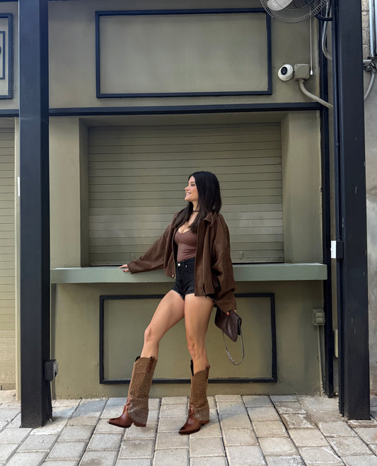 Cowboy café con aplicación