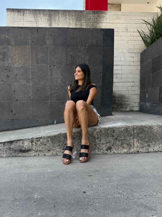 Sandalias Glow Negro