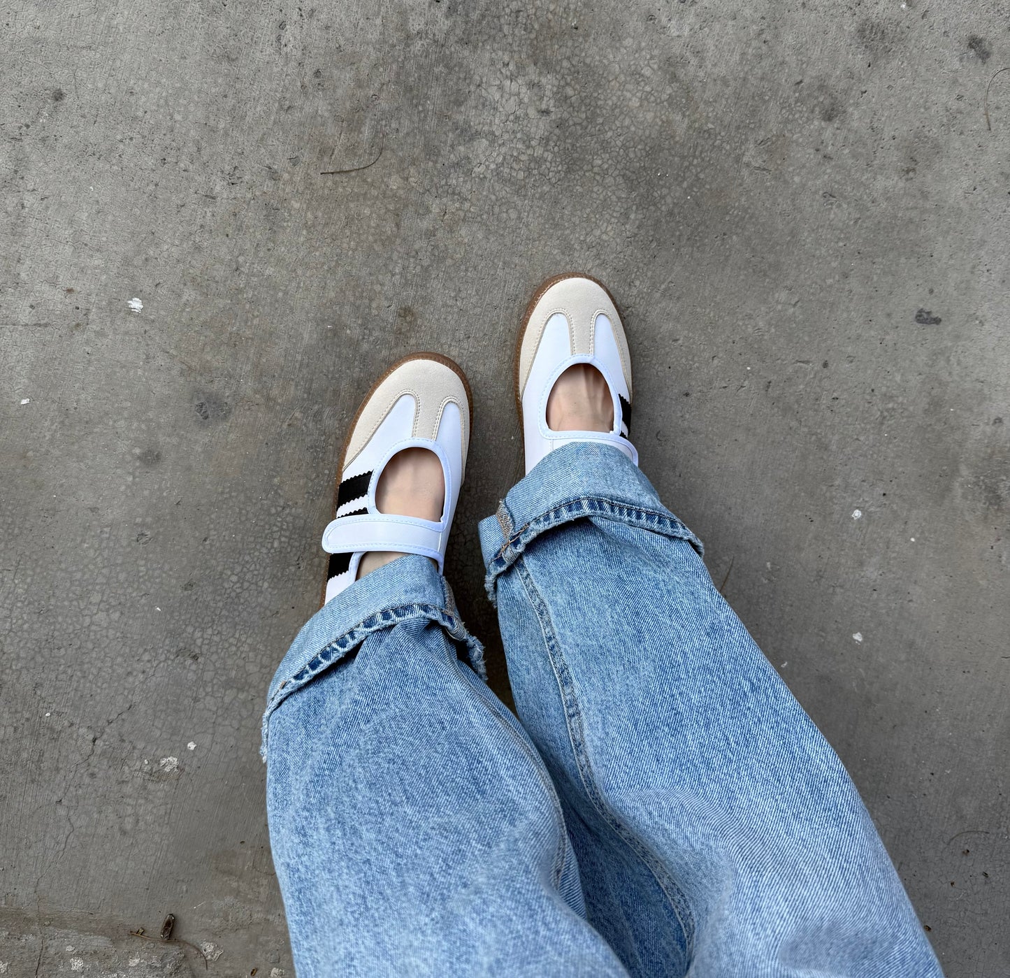 Flats Isabella blanco