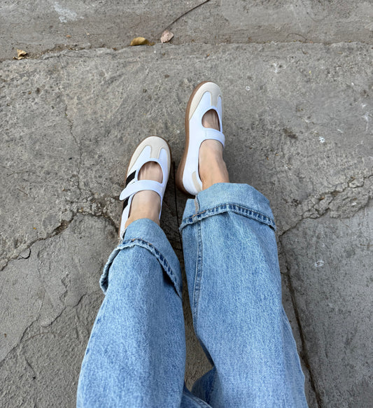 Flats Isabella blanco
